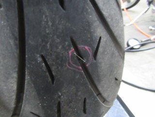 2021年式FLFBS パンク修理😢