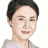 『松嶋菜々子さんの似顔絵を描きました』の画像