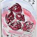 はがきサイズ絵てがみ《ローゼルのお茶楽しみに》