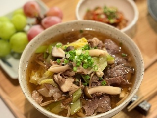 赤城牛で肉そばの夜ごはん&楽天マラソンはじまった
