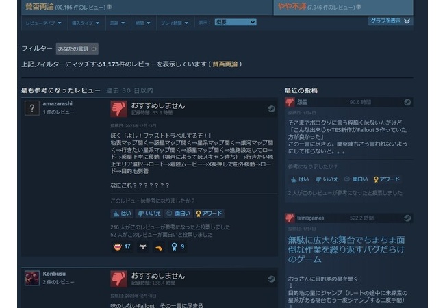 【悲報】海外大手メディアが辛口レビュー「スターフィールドを100時間プレイしたからといってそれが良いというわけではない」