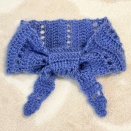 セリア ニュアンスモヘアで編んだミニスカーフ