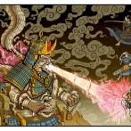 外国人「日本のレトロゲームを浮世絵風で描いてみたので見てくれ」