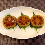 『レンコンの挟み焼き 柚子胡椒タレ』の画像