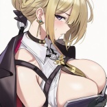 【画像】イヴリンおばさん、おっぱいで本を隠す