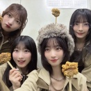 【≠ME】河口夏音・永田詩央里・櫻井もも・冨田菜々風、広島リリイベで揚げもみじを堪能🍁