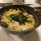 親子丼ナイト　焼き茄子に豚汁もあるナイト