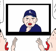 ヒロシ　ベンチにいる