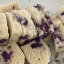 紫芋の蒸しパン