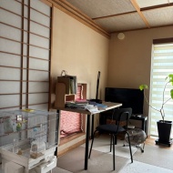 新高３男子の学習スペースと男子の傘問題