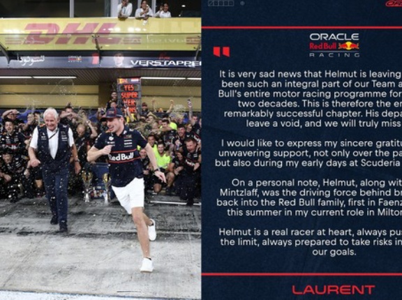 ヘルムート・マルコ、レッドブル退団：チーム公式発表