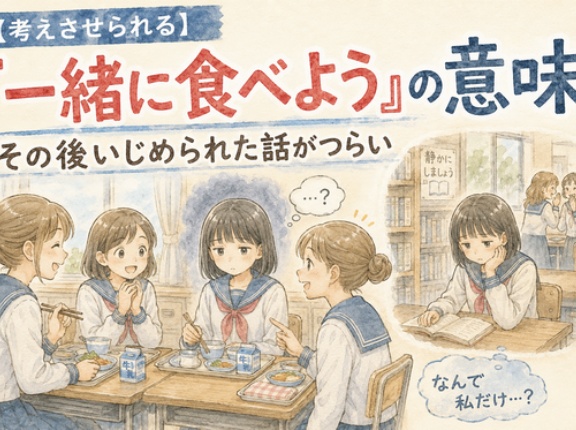 【考えさせられる】「一緒に食べよう」は“一緒に食べるだけ”じゃないと、みんなどこで習うの？→ その後いじめられた話がつらすぎる