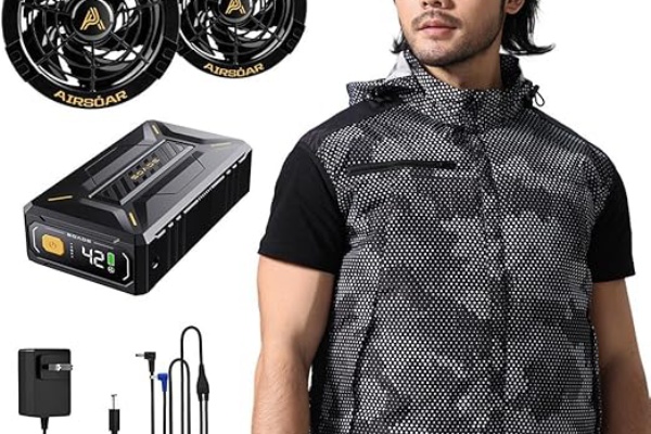 作業服 半袖 【42V超高出力 40500mAhバッテリー】 ファン付き 25H 楽天市場】＼期間限定 ポイント20倍／ 空調作業服 半袖 【42V超高出力