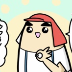 ハルカちゃん、虫を食べる