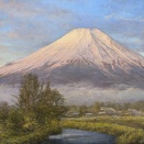 「富士光照」P8号｜中村英夫・富士山14