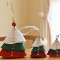 【フェルト工作】バッグチャームにも♡簡単かわいいクリスマスツリーオーナメントの作り方✨