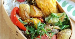 牛肉の夏野菜炒め弁当【夏の贅沢】