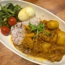 4日目カレーで昼ごはん