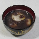 ぜんざい＆クルミのカップケーキ。