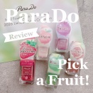 【全色レビュー】パラドゥに春が来た！もぎたてフルーツモチーフの果実色ネイル