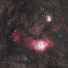 『あの夏の思い出！干潟星雲と猫の手星雲＆三裂星雲 ☆彡』の画像