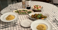 ゴーダチーズのスパゲティーの夜ごはん