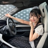『[≒JOY] （ニアジョイどらい部）市原愛弓×藤沢莉子「ポルシェ タイカン ターボS」に乗る』の画像