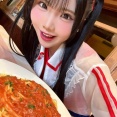 北川愛乃のMVオフショット、パスタ🍝が大きめ、、👀