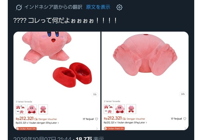 【画像】カービィの赤い足、靴だった