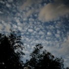 『KAMLAN50mmF1.1による不思議な形の秋の雲　2023/10/04』の画像