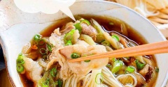♡ひやあつ！豚ねぎつけそうめん♡【#簡単レシピ #時短 #節約 #そうめんアレンジ #豚肉 #ランチ 】