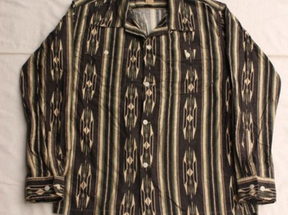 Cushman / NATIVE PRINT NEL OPEN COLLAR SHIRT, LEOPARD PRINT NEL OPEN COLLAR SHIRT