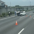 【現場の様子】#交通情報 東北道 下り 蓮田SA・SIC付近 ２車線塞ぐ事故で規制渋滞7月14日 #東北道 #埼玉 #蓮田
