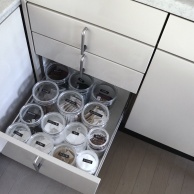 英語→日本語表記へ...ラベリングの見直し【キッチン収納(チャーミークリア】