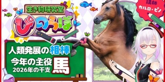 【.LIVE】ぴのらぼ、今年の干支・馬のヒミツを知ろう『はぇー馬って口呼吸できないんや』『ばあちゃるは含まないずあああ』