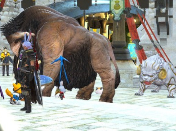 【FF14】魔獣使いのペットは都市内でも呼び出すことが可能→リムサエーテ前などが魔獣使いのペットで溢れる