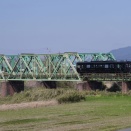 平成筑豊鉄道　遠賀川橋梁の黒銀