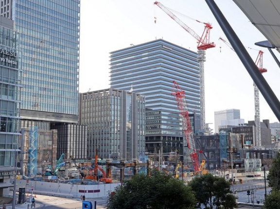 高さ223m「八重洲二丁目中地区第一種市街地再開発事業」の建設状況！八重洲ブックセンター等跡地のサービスアパートメントも入る複合施設（2026.1.18）