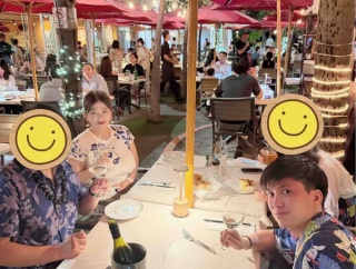 ハワイのアランチーノで家族ディナー