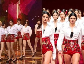 少女時代が着用した衣装がドルチェ&ガッバーナのパクリ