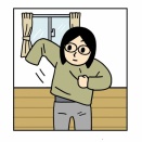 後ろ向きな服