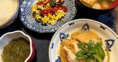 鬼の霍乱＆鶏もも肉のみぞれ煮