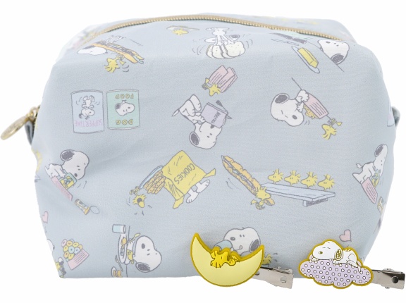 SNOOPY ふわふわBIGポーチ ＆ すやすや前髪クリップ2個セット BOOK
