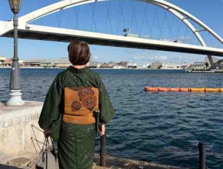 普段着物でホームパーティーへ♪