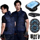 [MIDIAN] ペルチェ冷却服【2025業界独創 1つ冷却器と扇風機付き 32V超高出力 20000mAh大容量バッテリー】最大-22℃冷やす バッテリーセット 冷感服 瞬間冷却 現場 外仕事 猛暑対策 男女兼用