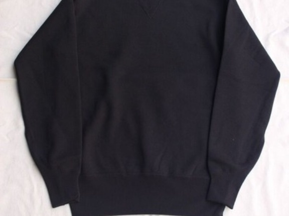 FREEWHEELERS / "30s DOUBLE V SET-IN SLEEVE SWEAT SHIRT" SPECIAL HEAVY WEIGHT (JET NAVY)