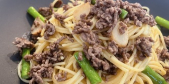 【ぶいすぽ】昼パスタ界期待の新星、胡桃のあ「ひき肉とアスパラガス」