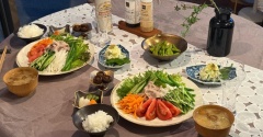 【だんなさまごはん】豚の冷しゃぶの夜ごはん