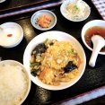 中国料理　暢食源　〜　日替わりの豚肉と野菜の玉子炒め