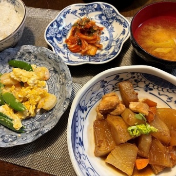 本当の家族＆鶏もも肉と大根の味噌煮